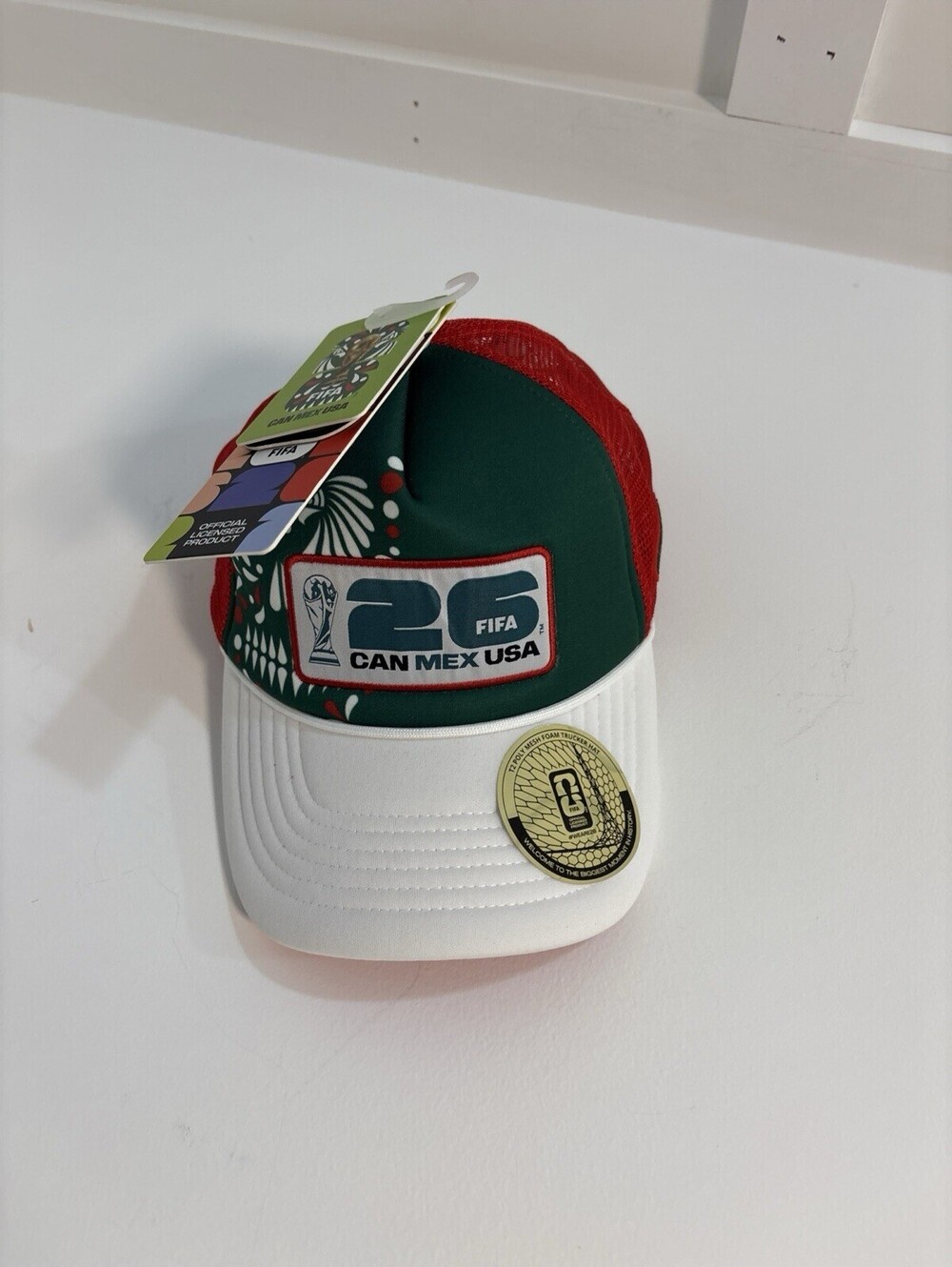 FIFA World Cup 2026 Mexico Canada United States Mesh Trucker Hat Snapback NWT